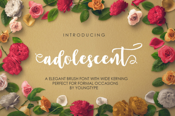 Adolescent: A Script Font for Creative Expression