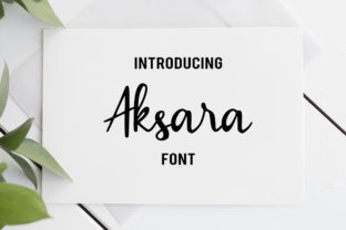 Aksara: A Script Font with Relaxed Charm