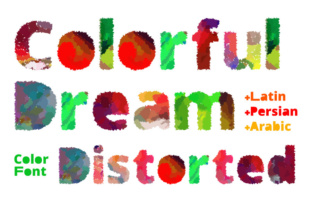 Colorful Dream Distorted: A Vibrant Color Font for Creative Projects
