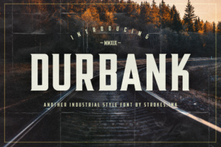 Durbank: A Retro Industrial Font for Creative Projects