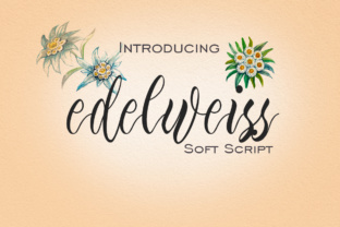 Edelweiss: A Floral Calligraphy Font for Creative Expression