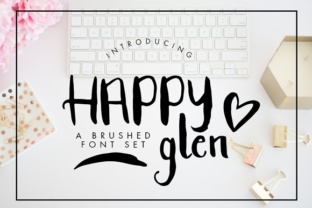 Happyglen: A Brushed Font for Creative Projects