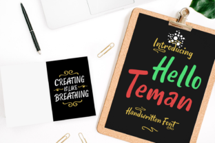 Hello Teman: A Bold, Handwritten Font for Strategic Design