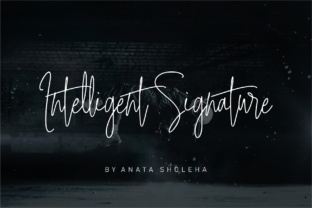 Intelligent Signature: A Unique Handwritten-Look Font for Modern Design