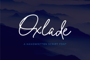 Oxlade: A Fresh Signature Font for Strategic Branding and Design