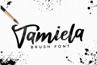 Tamiela: A Bold, Handmade Brush Font for Creative Expression