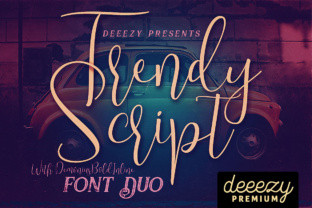 Trendy: A Retro Script for Modern Design